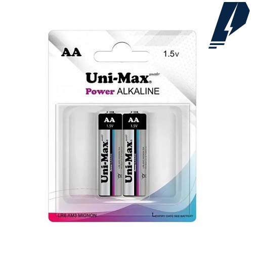 باتری نیم قلمی آلکالاین یونی مکس Unimax Alkaline