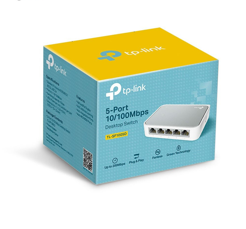 سوئیچ 5 پورت تی پی-لینک مدل TL-SF1005D Ver 16.0
