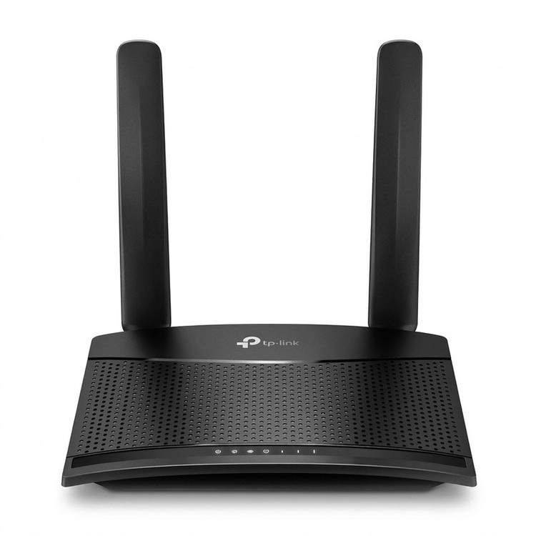 مودم 3G/4G خانگی تی پی-لینک مدل MR100 با قابلیت اتصال سیمکارت، پشتیبانی از 32 کاربر همزمان، سرعت دانلود 300 مگابیت و آپلود 150 مگابیت بر ثانیه، فرکانس 2.4 گیگاهرتز، امنیت پیشرفته و کنترل والدین