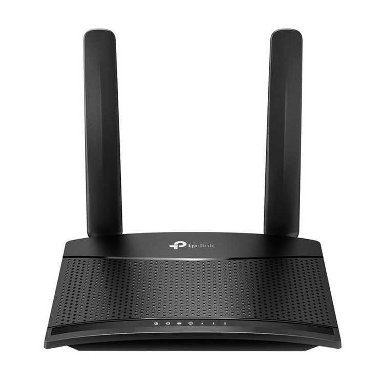 مودم 3G/4G خانگی تی پی-لینک مدل MR100 با قابلیت اتصال سیمکارت، پشتیبانی از 32 کاربر همزمان، سرعت دانلود 300 مگابیت و آپلود 150 مگابیت بر ثانیه، فرکانس 2.4 گیگاهرتز، امنیت پیشرفته و کنترل والدین