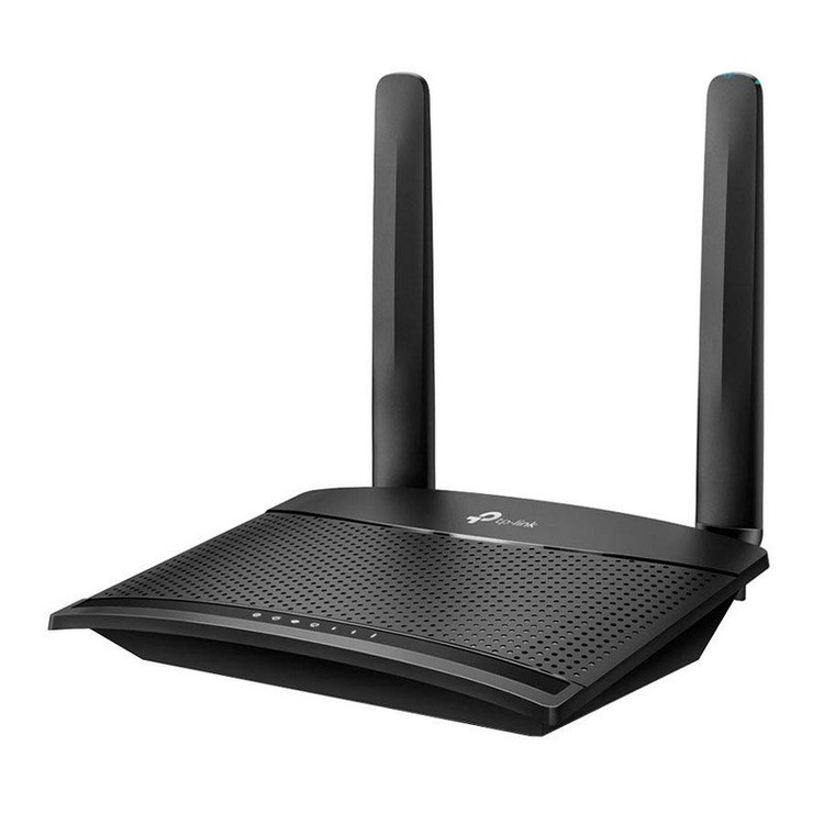 مودم 3G/4G خانگی تی پی-لینک مدل MR100 با قابلیت اتصال سیمکارت، پشتیبانی از 32 کاربر همزمان، سرعت دانلود 300 مگابیت و آپلود 150 مگابیت بر ثانیه، فرکانس 2.4 گیگاهرتز، امنیت پیشرفته و کنترل والدین
