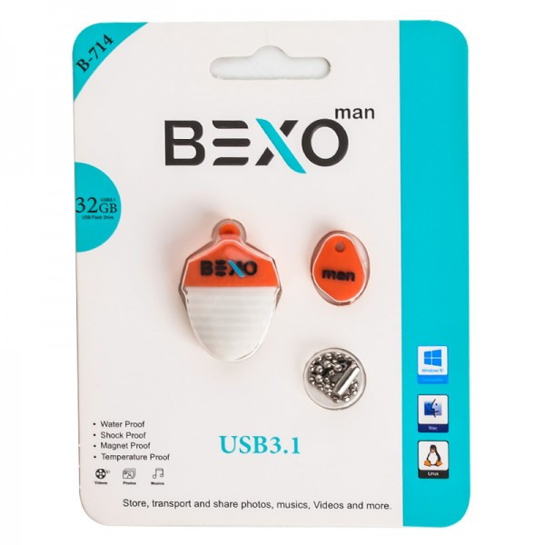 فلش مموری BEXO USB3.1 مدل B-714 ظرفیت 32GB - آبی روشن (گارانتی داده پردازی آواتک)