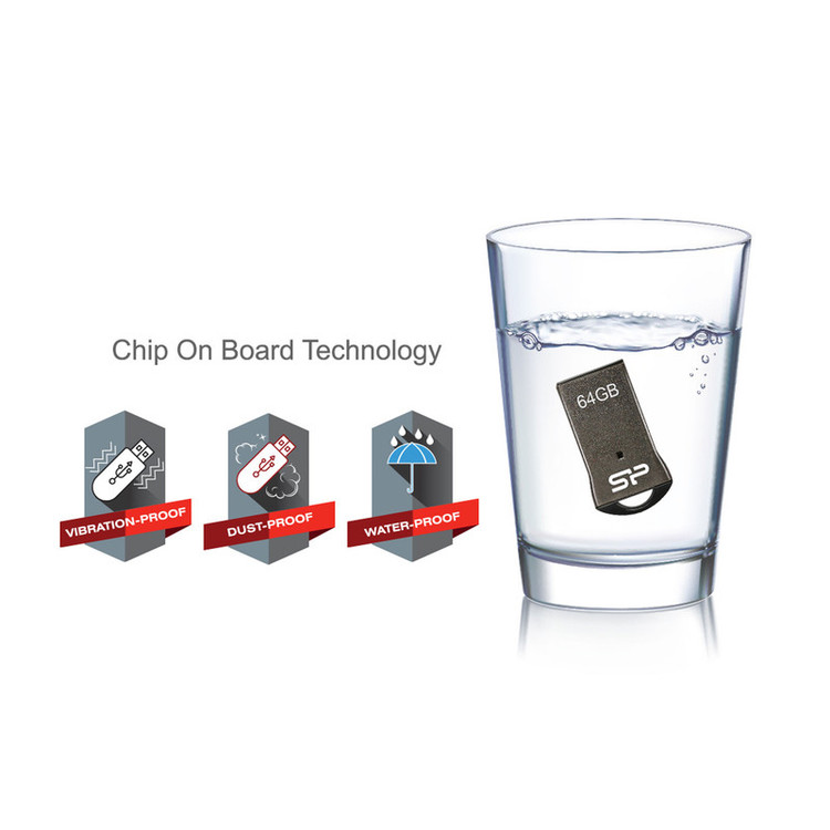 فلش سیلیکون پاور (Silicon Power) مدل 64GB Touch T01 گارانتی متین