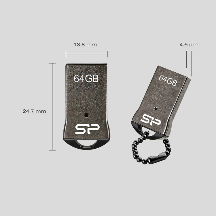 فلش سیلیکون پاور (Silicon Power) مدل 64GB Touch T01 گارانتی متین