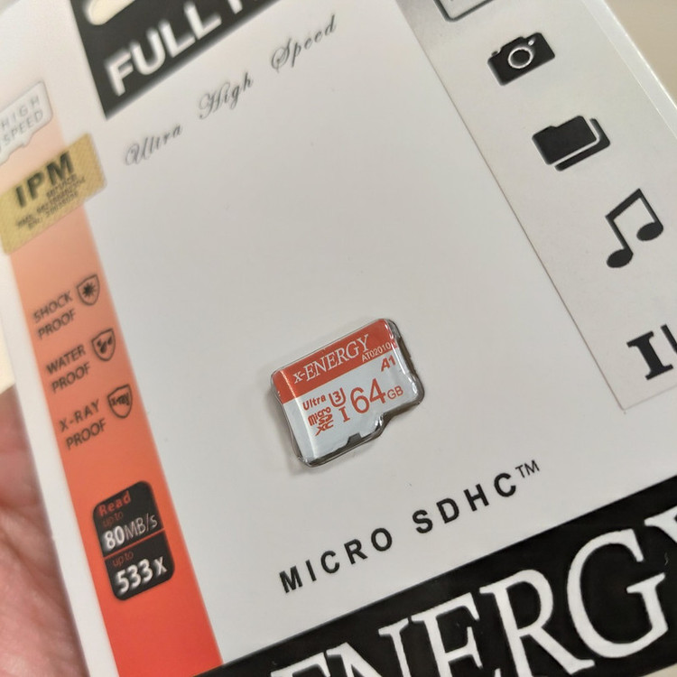 کارت حافظه microSDXC ایکس انرژی مدل IPM کلاس 10 استاندارد U3 سرعت 80MBps ظرفیت 64 گیگابایت