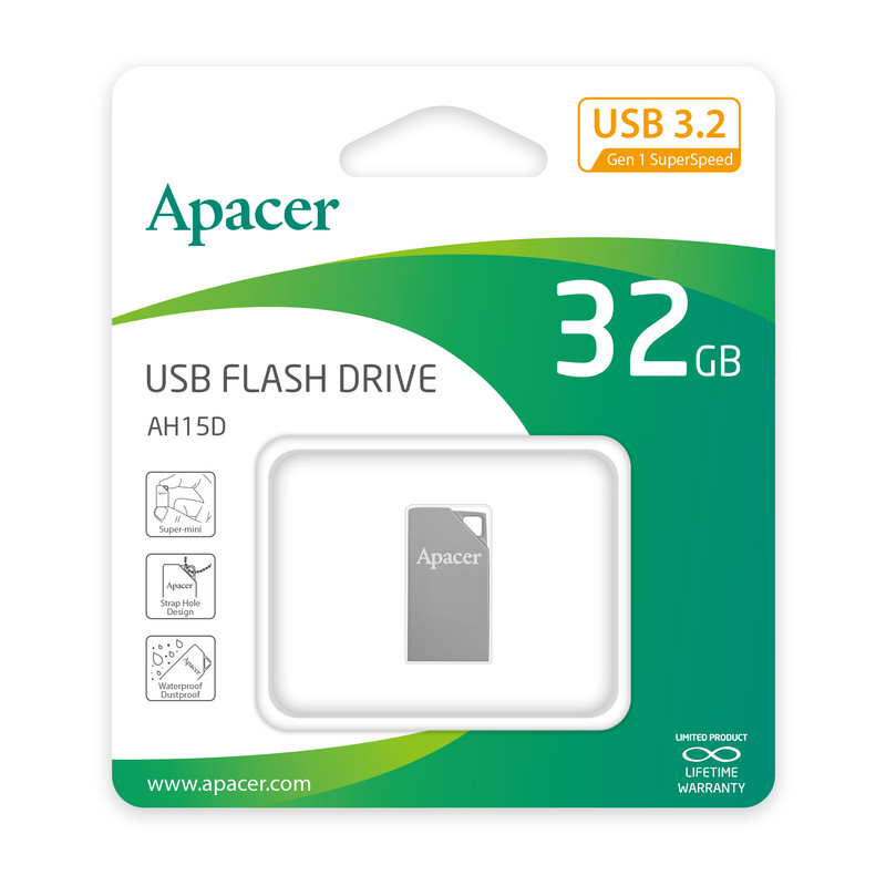 فلش اپیسر (Apacer) مدل 32GB AH15D USB3.2 گارانتی متین