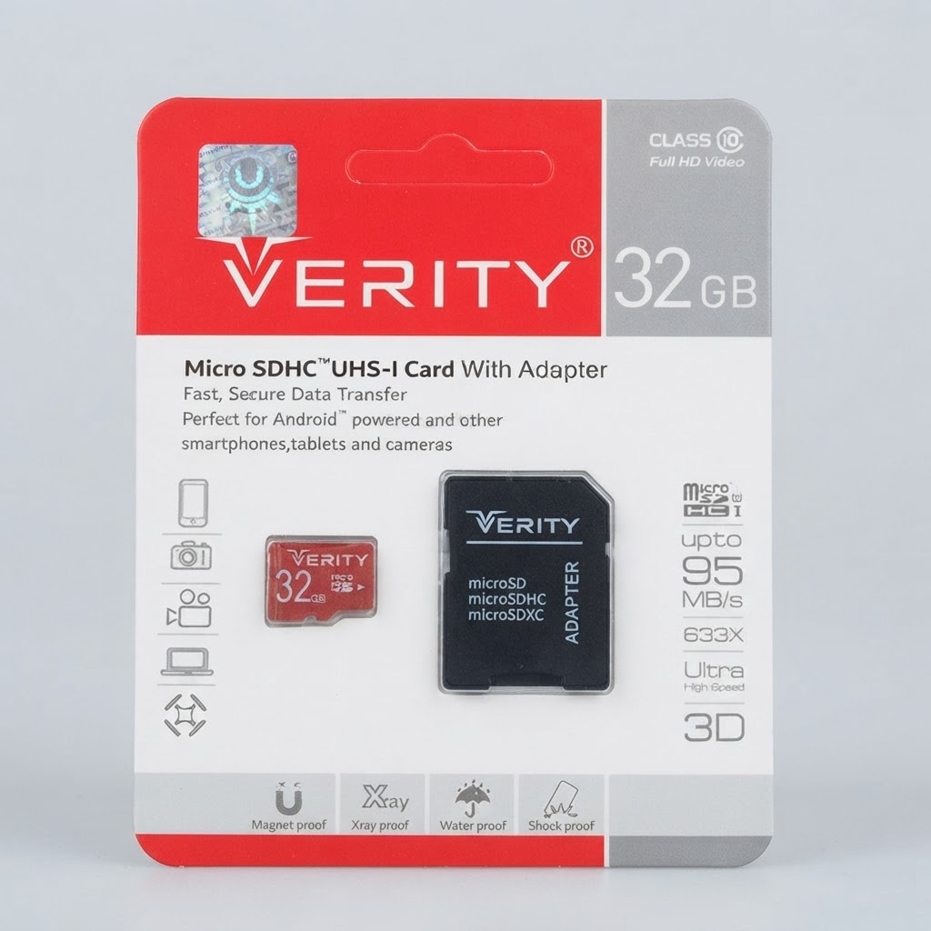 کارت حافظه microSDHC وریتی مدل Ultra کلاس 10 استاندارد UHS-I U1 سرعت 95MBps ظرفیت 32 گیگابایت به همراه آداپتور SD