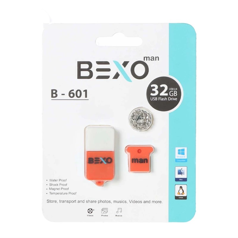 فلش مموری بکسو مدل B-601 ظرفیت 32 گیگابایت با رابط USB 2.0