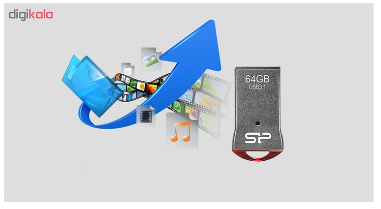 فلش سیلیکون پاور (Silicon Power) مدل 64GB Jewel J01 USB 3.2 گارانتی متین